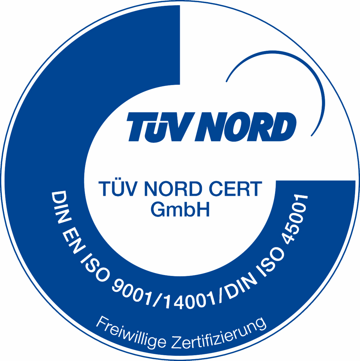 Prüfzeichen TÜV Nord ISO 9001 14001 45001
