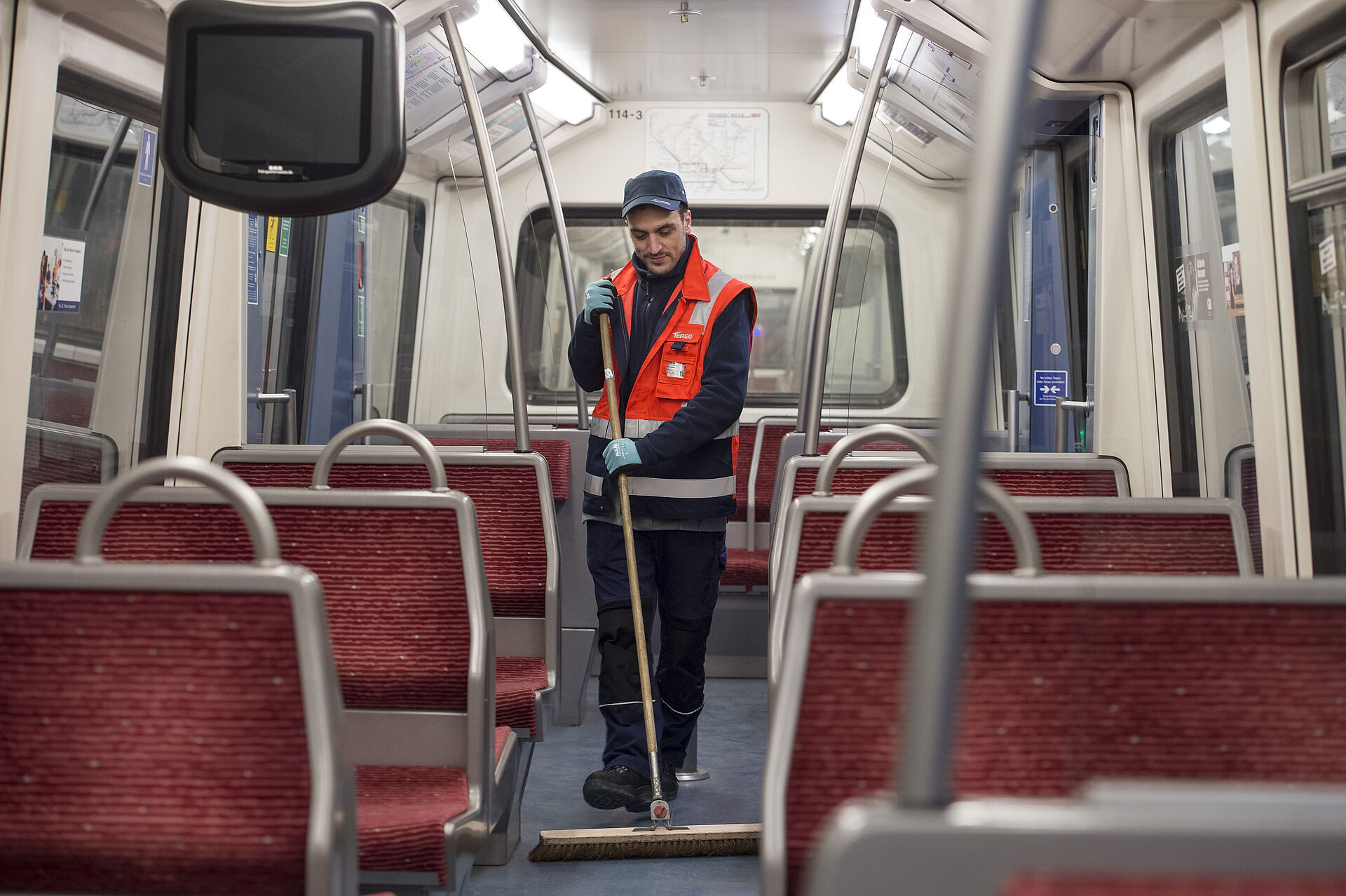 U-Bahn Fahrzeugreinigung