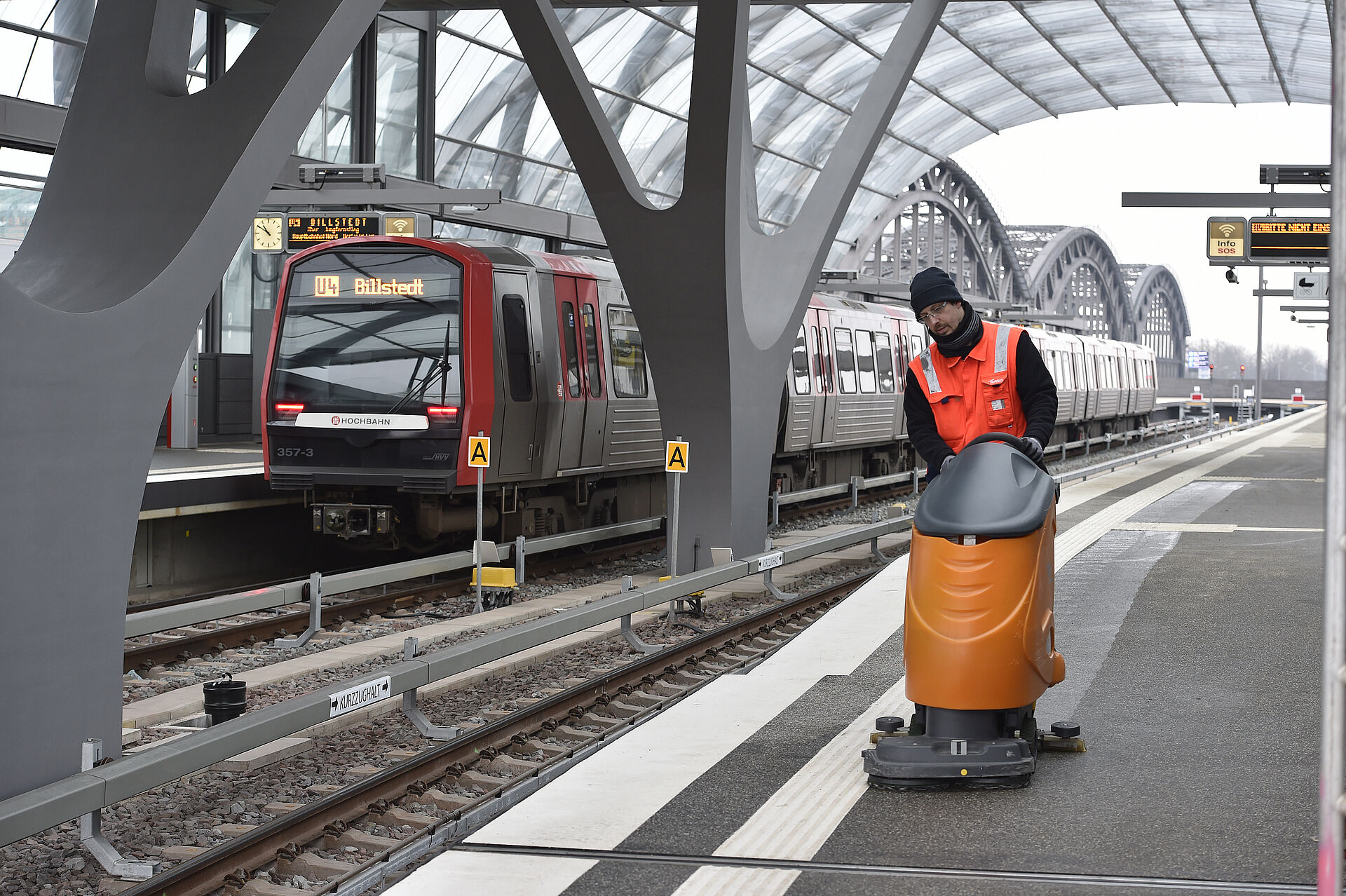 Haltestellenreinigung U-Bahn